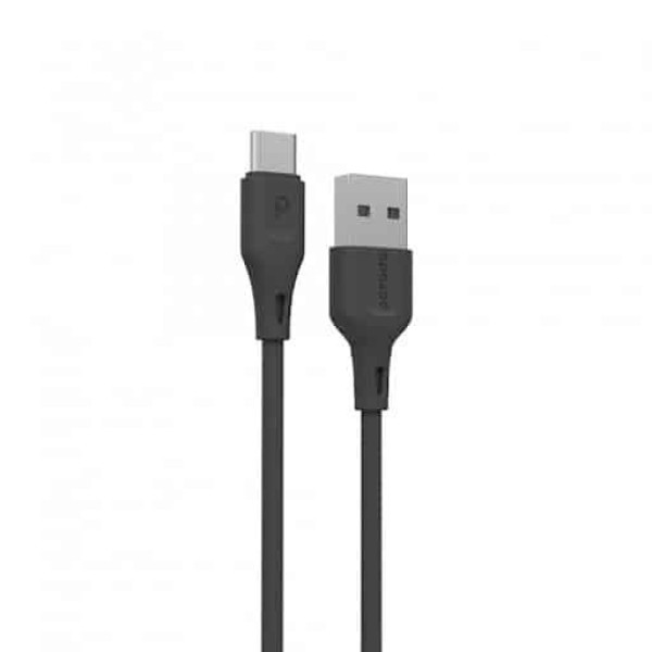 Porodo USB Cable Type-C Connector 3A Durable Fast Charge and Data Cable (1.2m/4ft)
