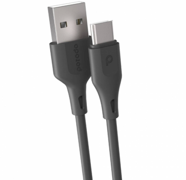 Porodo USB Cable Type-C Connector 3A Durable Fast Charge and Data Cable (3m/10ft)