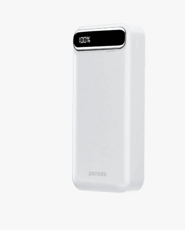 Porodo 20000mAh Power Bank Charge Two Devices Simultaneously