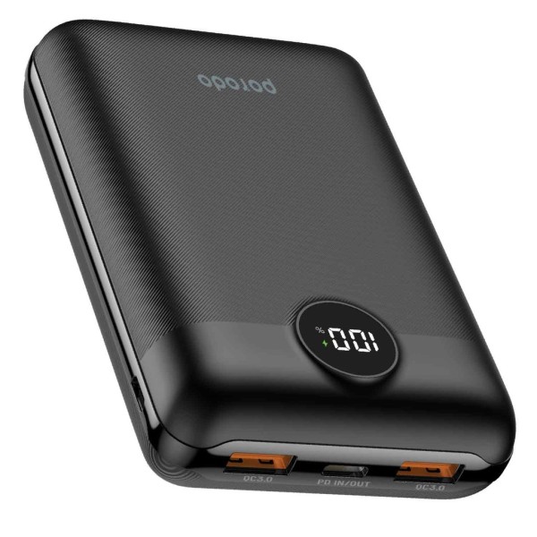 Porodo Super Compact 20W PD & QC3.0 Power Bank 20000mAh With 3-Output Fast Charging