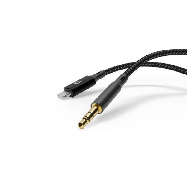 Powerology Braided AUX Lightning Audio Cable (1.2m/4ft)