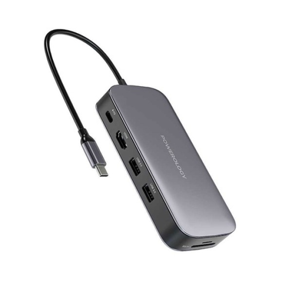 Powerology 256GB USB-C Hub & SSD Drive All-in-one  Connectivity & Storage