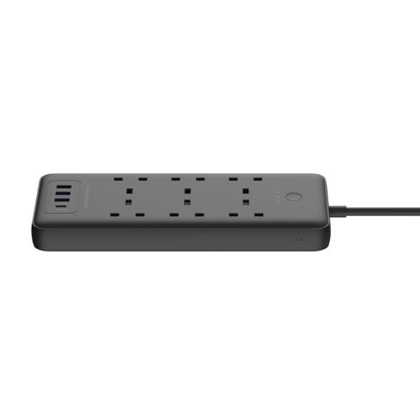 Powerology Smart Multiport Socket 6 AC / 3 USB & USB-C PD 30W / 3250W 13A