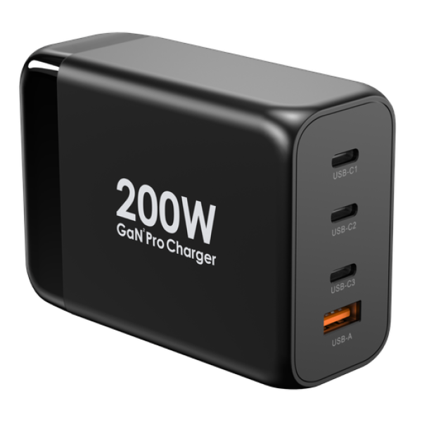 Powerology 200W GaN Charging Terminal Simultaneous Fast-Charging for Multiple Devices