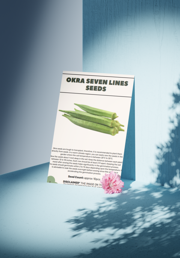 Okra Seven Lines Seeds - Organic