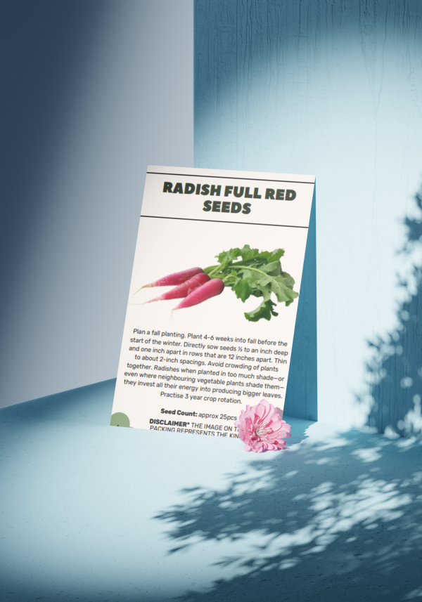 Radish Full Red Seeds - Organic