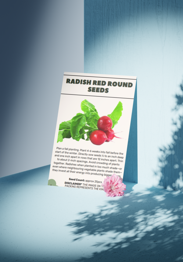 Radish Red Round Seeds - Organic