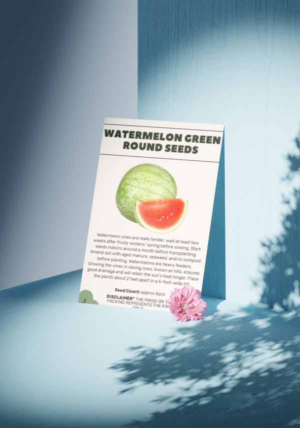 Watermelon Green Round Seeds - Organic