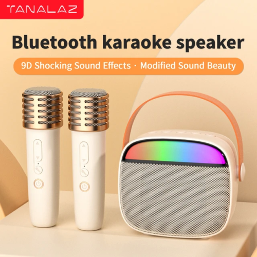 Wireless karaoke microphone & speaker