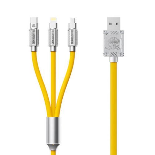 Bumblebee three-in-one fast charging data cable