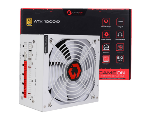 GAMEON - SPY2 ATX 1000 WATTS 80 PLUS Gold Value Gaming Power Supply