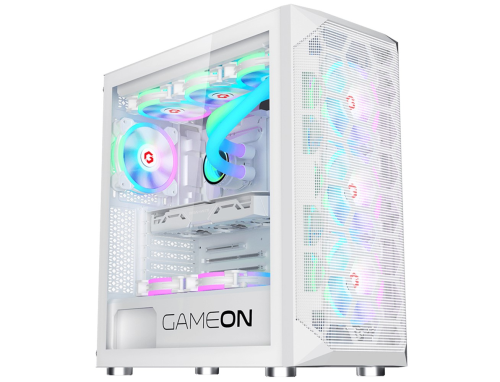 GAMEON Emperor Arctic I Series 7 Fans Mid Tower Gaming Case