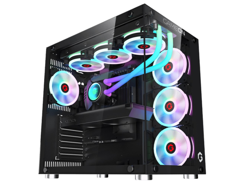 GAMEON Emperor Midnight II Series 7 Fans Mid Tower Gaming Case