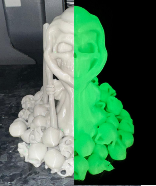 PRINT3DKW PLA Glow in Dark 3D Printer Filament Green