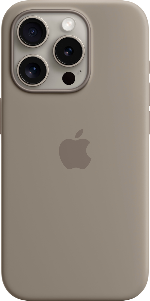غطاء سيليكون لهاتف iPhone 15 Pro مع MagSafe