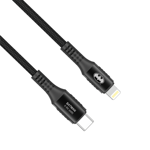 Batman Type-C to Lightning 20W, 2.22A PD cable 1 Metre