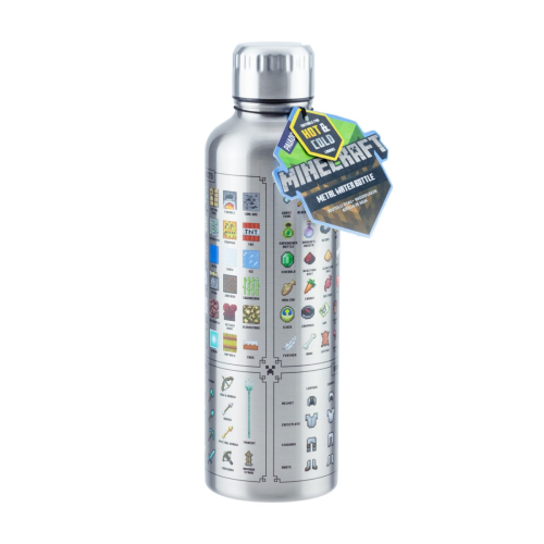 Paladone Minecraft Metal Water Bottle
