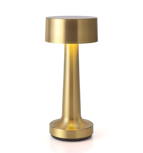 Touch Sensor Bar Table Lamp Rechargeable Table Lamps Bedside Coffee Restaurant Led Stand Lighting Room Desk Night Lights Light color: Gold