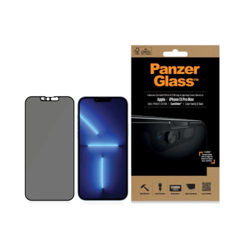 PanzerGlass iPhone 2021  6.7'' CF Camslider, Black Privacy AB - P2749