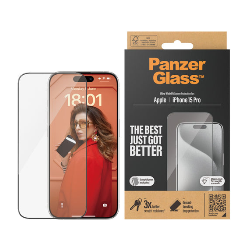 PanzerGlass iPhone 15 Pro 6.1"| UWF | Clear - 2810