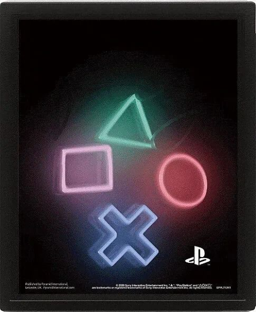 Playstation Play Lenticular Poster Framed