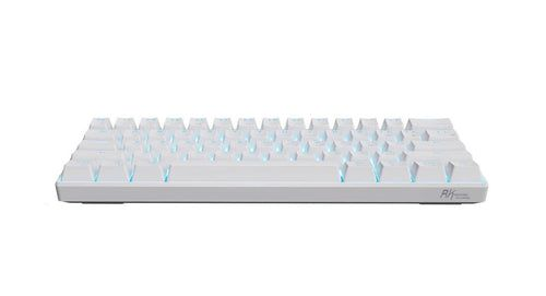Royal Kludge Rk61 Tri-Mode Rgb 61 Keys Hot Swappable White Mechanical Keyboard - Blue Switch