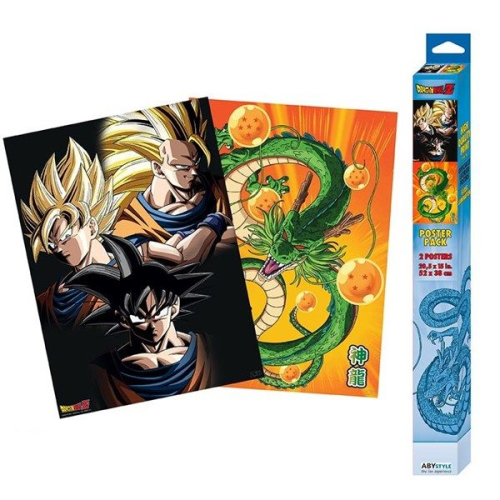مجموعة من ملصقات  Dragon Ball  ( Chibi , Goku & Shenron )