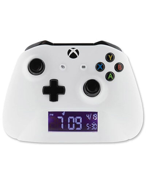 ساعة منبه Xbox باللون الأبيض