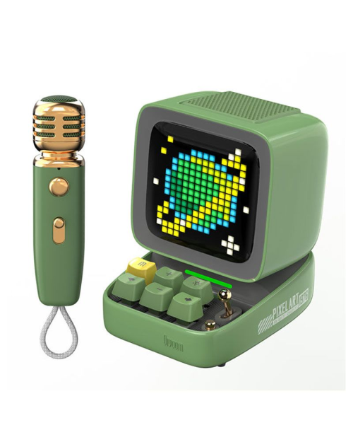 Divoom Ditoo-Mic Retro Pixel Art Game Bluetooth Speaker Microphone Karaoke Function