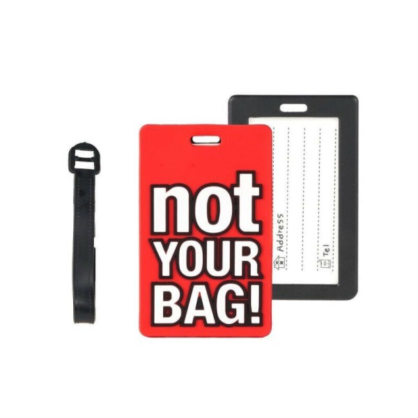 بطاقة تعريف شنطة السفر Not Your Bag