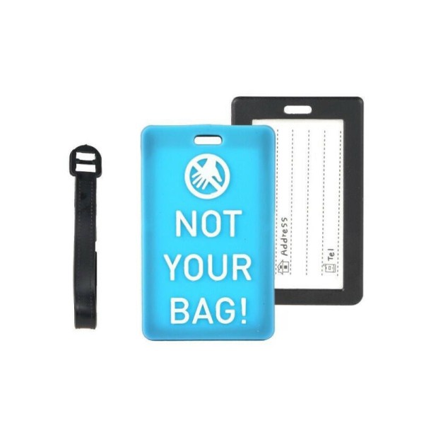 بطاقة تعريف شنطة السفر  Not your bag V2