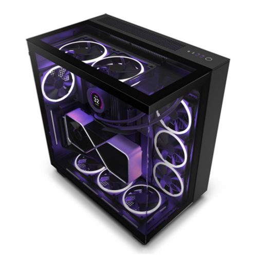 NZXT H Series H9 Flow Edition Black ATX Mid Tower PC Case