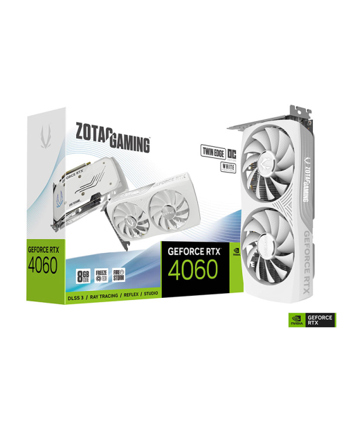 Zotac Geforce RTX 4060 8GB Twin Edge OC White Edition Graphics Card
