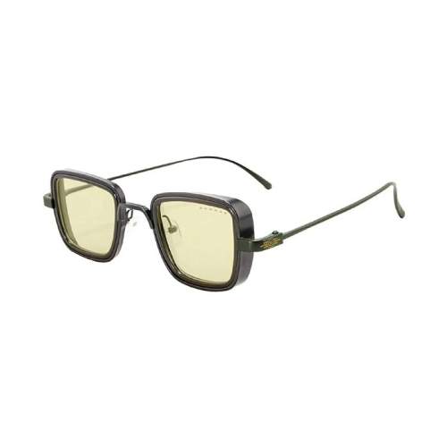 Gunnar Fallout Vault 33-Gunmetal Olive-Amber Gaming Glass