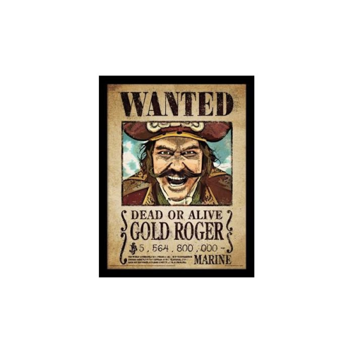 ABYstyle One Piece Live Action Gold Roger Wanted Poster Framed