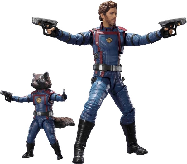 مجسمات  Star-Lord & Rocket Raccoon من Guardians of the Galaxy: Volume 3 S.H.Figuarts