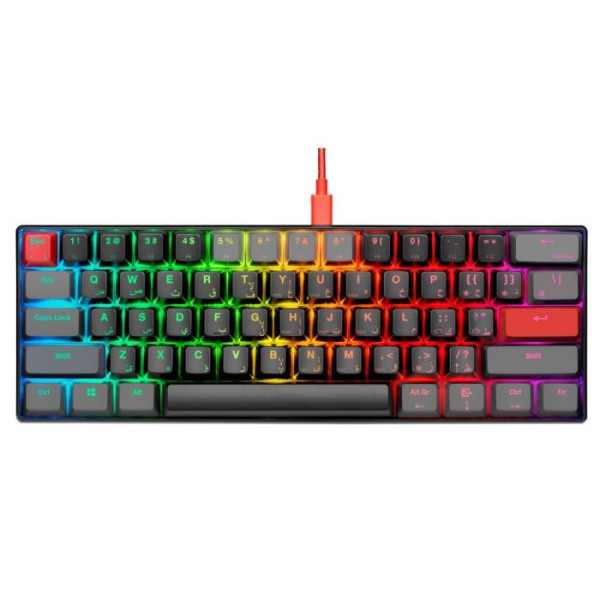 لوحة مفاتيح الألعاب GamerTek GK60 Mini Pro -Late Night