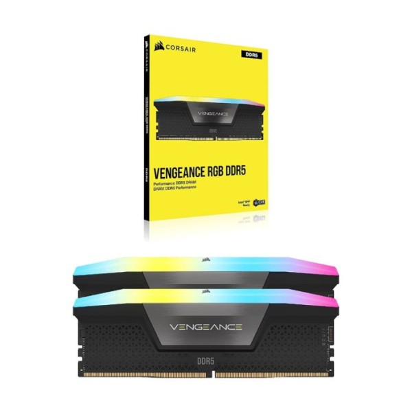 Corsair Vengeance RGB 32GB Kit (2 x 16GB), DDR5, 6200MHz PC Memory RAM