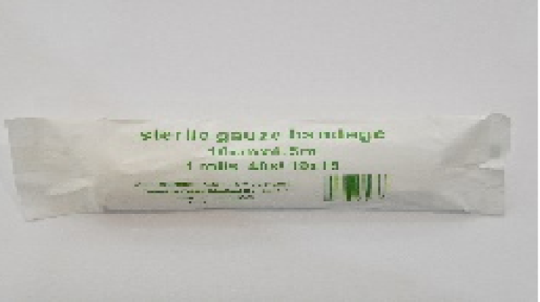 GAUZE BANDAGE ROLL STERILE 10CM*4.5M 1PC