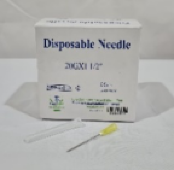 NEEDLES 20G*1 1/2 100'S ( YELLOW )