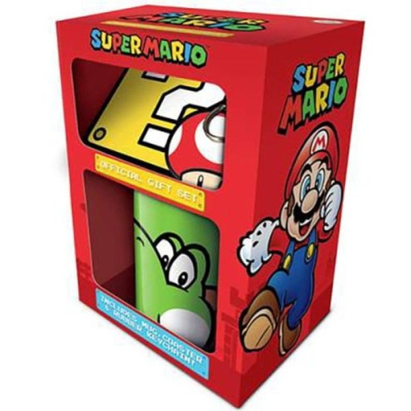 Super Mario Yoshi Mug Coaster Keychain Gift Set