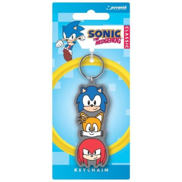 سلسلة المفاتيح Sonic The Hedgehog Trio Stack Pvc