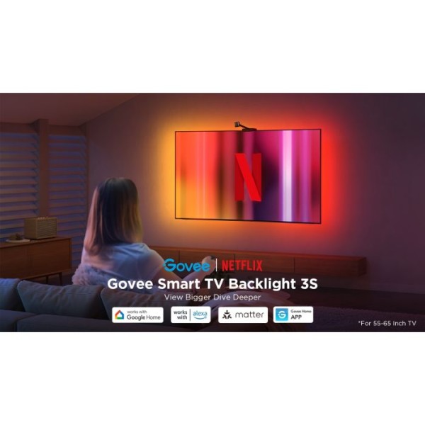 Govee Envisual TV Backlight 3S (55~65 inch)  (Netfilx)