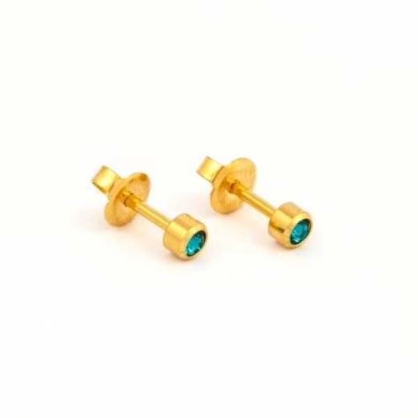 STUDEX R212Y GOLD BSTONE DEC B/ ZIRCON