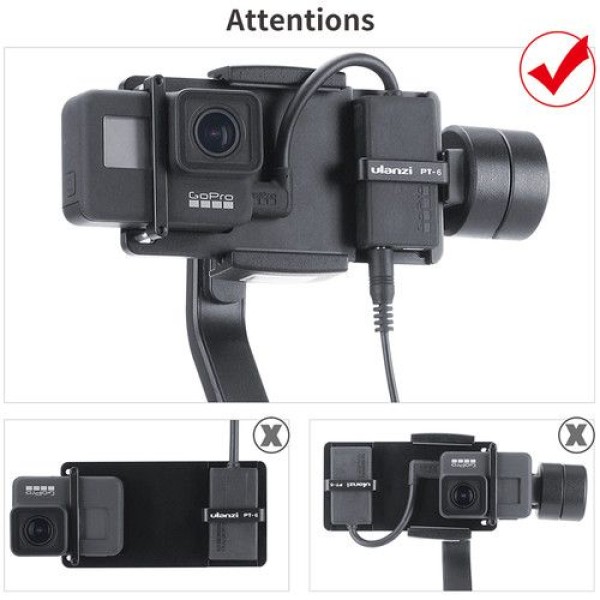 DIGITALFOTO PT-6 GOPRO VLOG PLATE WITH MIC ADAPTER FOR SMARTPHONE 3 AXIS GIMBAL