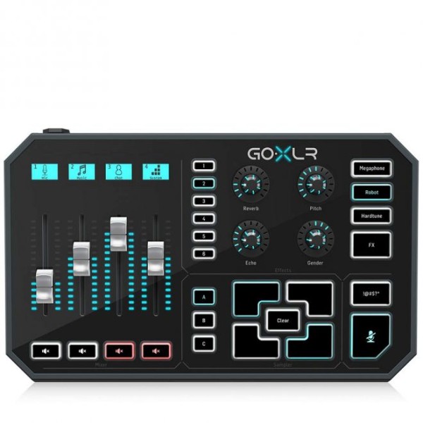 TC HELICON GOXLR 4-CHANNEL USB STREAMING MIXER WITH VOICE FX AND SAMPLER