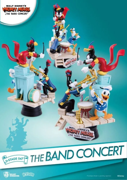 Beast Kingdom DS-047 Disney Mickey Mouse The Band Concert Diorama Stage