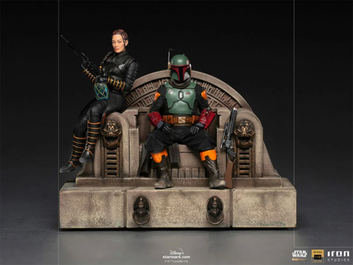 BOBA FETT AND FENNEC ON THRONE 1/10 SCALE