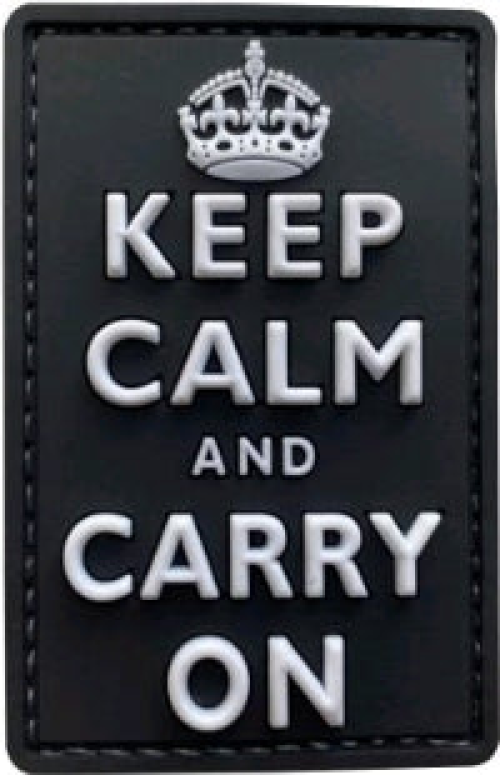 Keep calm and carry on