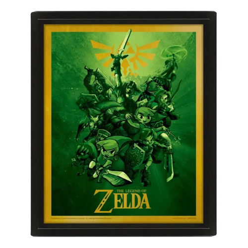 The Legend Zelda Link 10x8 3d